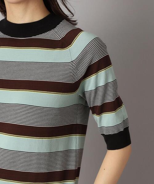 DRESSTERIOR ドレステリア ボーダー ニット カットソー レディース DRESSTERIOR ニット セーター 「洗える」マルチボーダーハーフ