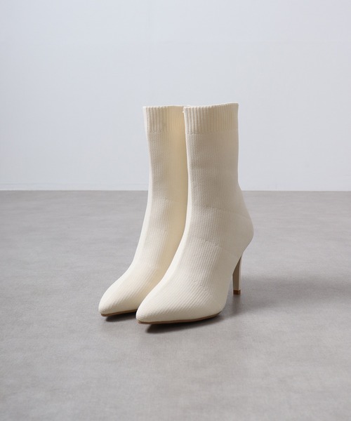 「LibertyDoll」 ショートブーツ M アイボリー レディース_画像5