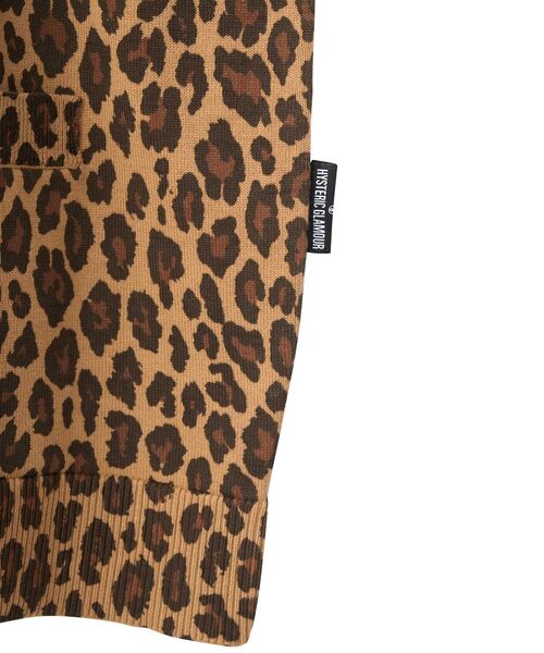 HYSTERIC GLAMOUR ヒョウ柄カーディガン Mサイズ HYSTERIC GLAMOUR ヒステリックグラマー レオパード柄