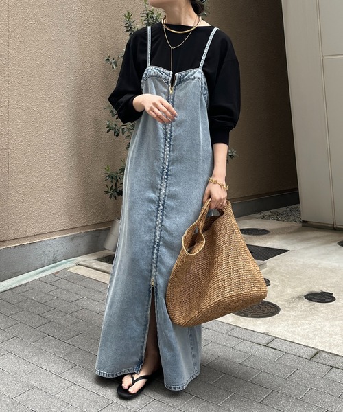 〈手洗い可能〉前後 2WAY ジョーゼット 袖リブ プルオーバー 手洗い可能〉前後 2WAY ジョーゼット 袖リブ プルオーバー
