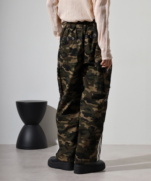 RE730 ワイドパンツ カーゴパンツ Camouflage cargo pants / カモフラ