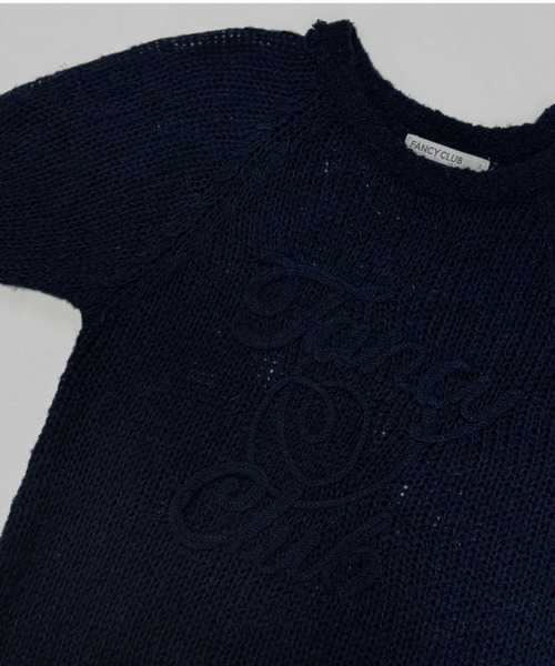 [Fancyclub/ファンシークラブ 完売品] ネットラグランニット FANCY CLUB ニット セーター A'GEM/9 × .kom 「 CLUB/ファンシー