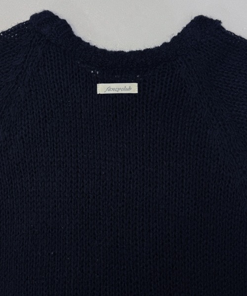 [Fancyclub/ファンシークラブ 完売品] ネットラグランニット FANCY CLUB ニット セーター A'GEM/9 × .kom 「 CLUB/ファンシー