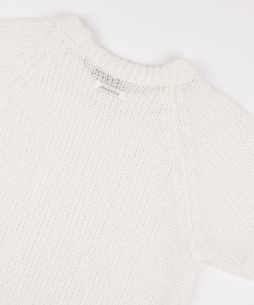 [Fancyclub/ファンシークラブ 完売品] ネットラグランニット FANCY CLUB ニット セーター A'GEM/9 × .kom 「 CLUB/ファンシー
