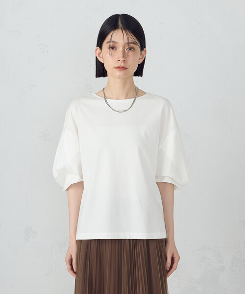 COMME CA ISM（コムサイズム） tシャツ タックスリーブ ニュアンス