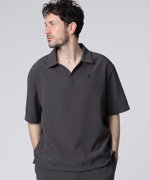 45R L XL フォーティファイブ・アール スキッパーポロシャツ　ストライプ 45R L XL フォーティファイブ・アール スキッパーポロシャツ