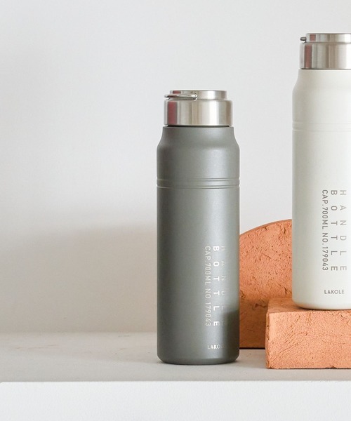 LAKOLE（ラコレ） 水筒 「保温保冷」ハンドル付き真空ボトル(700ml