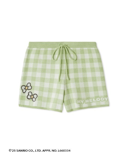 スナイデルホーム　マイメロコラボ　柄ショートパンツルームウェア MY MELODY】ニットショートパンツ（ショートパンツ）｜SNIDEL