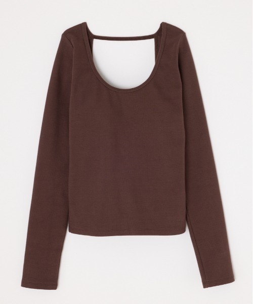 [TOGA] バックオープン ロングスリーブトップス THROW by SLY tシャツ THROW PAD IN BACK OPEN L/S TOPS パッド