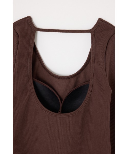 THROW by SLY tシャツ THROW PAD IN BACK OPEN L/S TOPS パッド