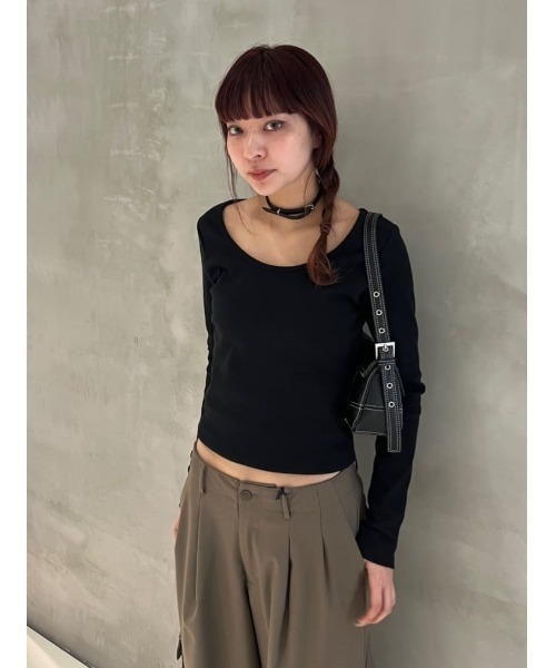 [TOGA] バックオープン ロングスリーブトップス TOGA] バックオープン ロングスリーブトップス (TOGA/Tシャツ