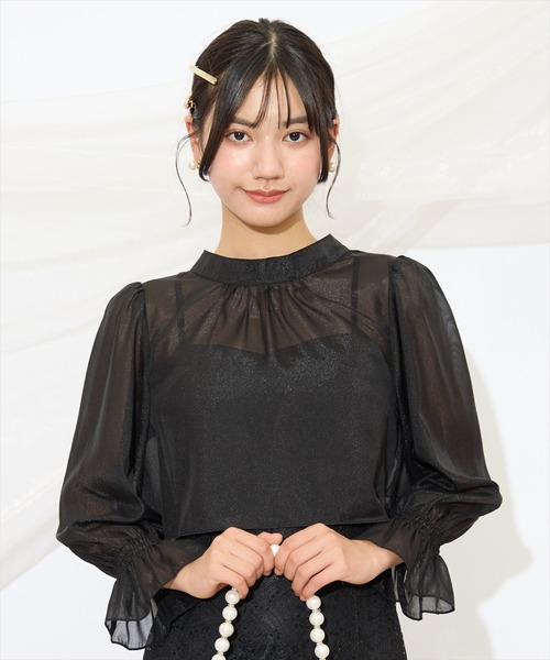 バッククロスブラウス レディース