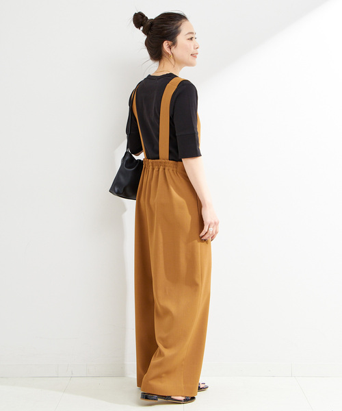 B.C STOCK ウォッシャブル ディープVリーンサロペット B.C STOCK｜ウォッシャブル / ディープVリーンサロペット