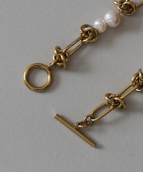 J by blue(ジェイバイブルー) ブレスレット バロックパールチェーン J by blue(ジェイバイブルー) ブレスレット バロックパールチェーン