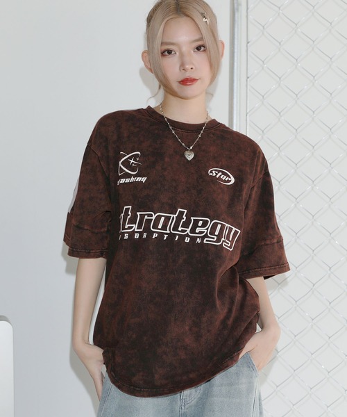 tシャツ Buyer's Select/グランジ加工サッカーTシャツ メンズ
