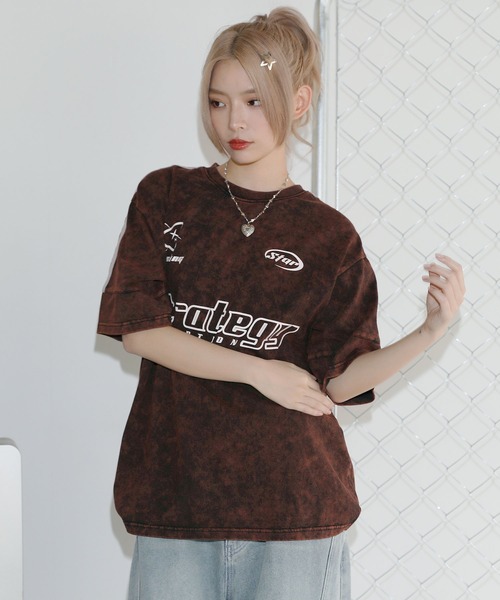 tシャツ Buyer's Select/グランジ加工サッカーTシャツ メンズ