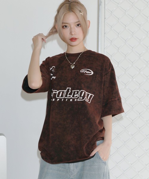 tシャツ Buyer's Select/グランジ加工サッカーTシャツ メンズ