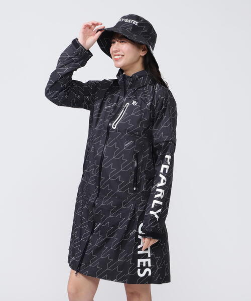 PEARLY GATES パーリーゲイツ　レインコート　ワンピース　濃紺　1 PEARLY GATES（パーリーゲイツ） レインコート カッパ 「PEARLY GATES