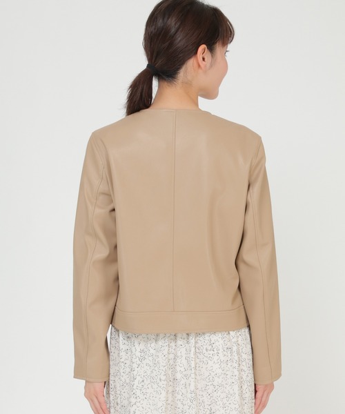 「IKKA LOUNGE」 ジップアップブルゾン M ブラック レディース_画像5