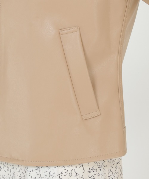 「IKKA LOUNGE」 ジップアップブルゾン M ブラック レディース_画像8