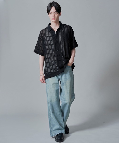 シアーシャツアンサンブル BROWNY アンサンブル BROWNY/「25年春夏新作」「2点セット