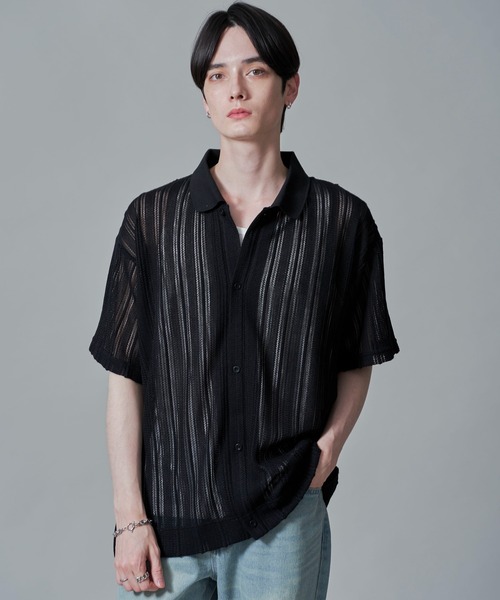 シアーシャツアンサンブル BROWNY アンサンブル BROWNY/「25年春夏新作」「2点セット