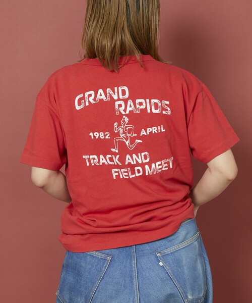 tシャツ Freada/フリーダ Used Essence ポケット Tシャツ レディース Freada tシャツ Freada/フリーダ Used Essence PRINT Tシャツ