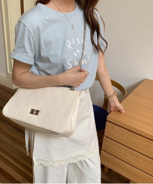 ショルダーバッグ バッグ 2WAY キルティング チェーンバッグ