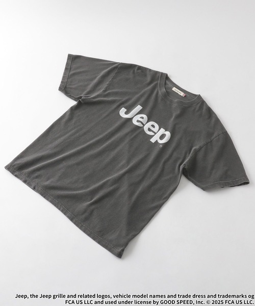 【GOOD ROCK SPEED】JeepロゴプリントT ブラック LOGO T-SHIRT JEEP® | ジープ LOGO T-SHIRT | GOOD ROCK SPEED