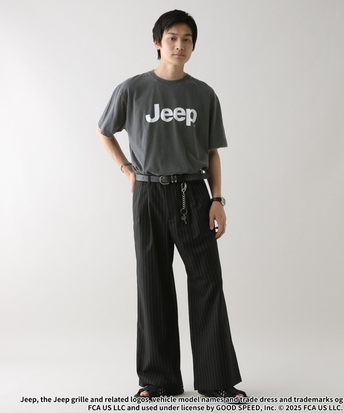 【GOOD ROCK SPEED】JeepロゴプリントT ブラック GOOD ROCK SPEED tシャツ 「GOOD SPEED」Jeep(R)プリントTシャツ