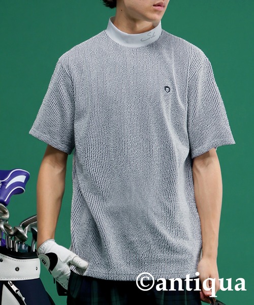 antiqua（アンティカ） tシャツ ストライプロゴトップス レディース