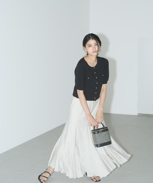 PROPORTION BODY DRESSING カーディガン ショート半袖カーデ