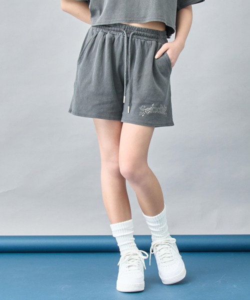 ANAP（アナップ） パンツ ピグメント ビジュー ロゴ ショートパンツ