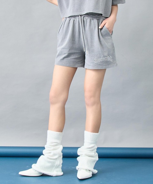 ANAP（アナップ） パンツ ピグメント ビジュー ロゴ ショートパンツ
