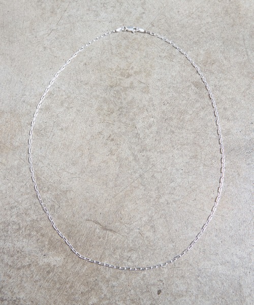 スターリングシルバー925　6面カット　50cm 42g,55cm 47g Magine ネックレス 925 SILVER LONG AZUKI 4CUT NECKLACE 50cm