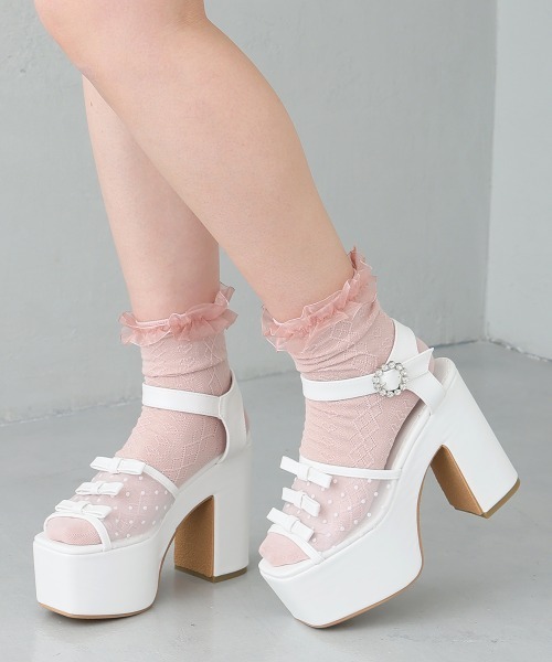 DEMETER（デメテル） 厚底 サンダル 厚底 プラットフォーム ドット 