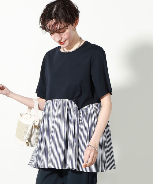 「NOLLEY'S」 半袖カットソー FREE ブルー系その他7 レディース