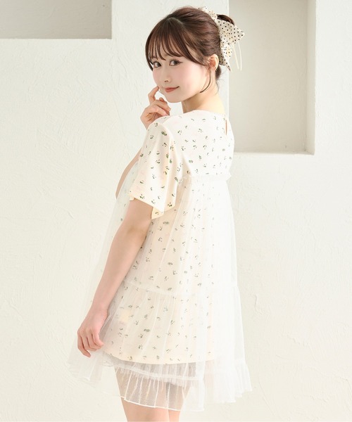 ワンピース 「あかちゃすコラボアイテム」チュールTシャツ