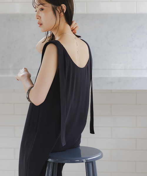 NOBLE ウォッシャブルジョーゼット2wayワンピース ノーブル NOBLE ウォッシャブルジョーゼット2wayワンピース