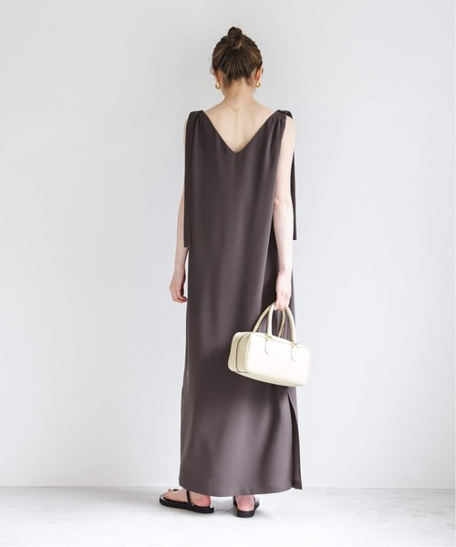 NOBLE ウォッシャブルジョーゼット2wayワンピース NOBLE ワンピース 「洗える」ウォッシャブルジョーゼット2way
