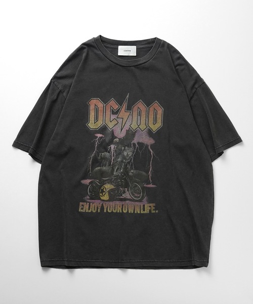 「Confirm」 半袖Tシャツ M チャコールグレー メンズ
