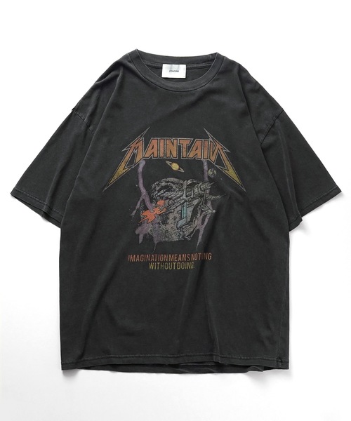 「Confirm」 半袖Tシャツ M チャコールグレー メンズ