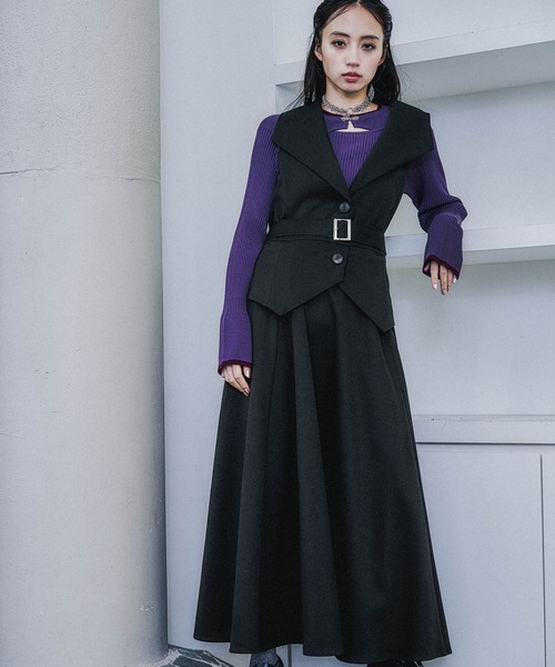 HARE（ハレ） ワンピース Vネックレイヤードライクワンピース(HARE