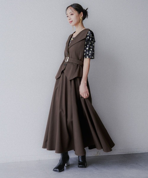 HARE（ハレ） ワンピース Vネックレイヤードライクワンピース(HARE