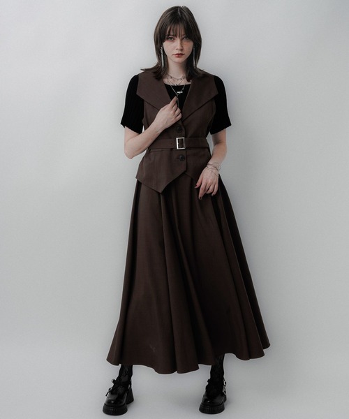 HARE（ハレ） ワンピース Vネックレイヤードライクワンピース(HARE