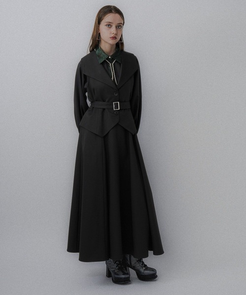 HARE（ハレ） ワンピース Vネックレイヤードライクワンピース(HARE