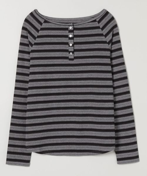 tシャツ マルチボーダーヘンリーLST/589935 レディース | JEANASIS