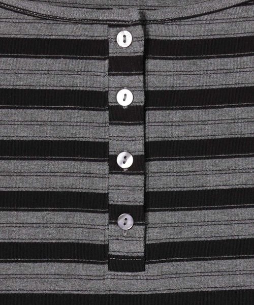 tシャツ マルチボーダーヘンリーLST/589935 レディース | JEANASIS | 15