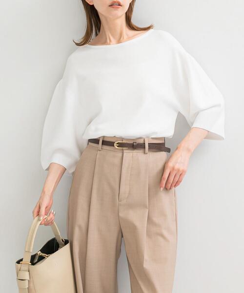 【WHITE】ウォッシャブルホールガーメントニット ニット セーター ウォッシャブルホールガーメントニット レディース