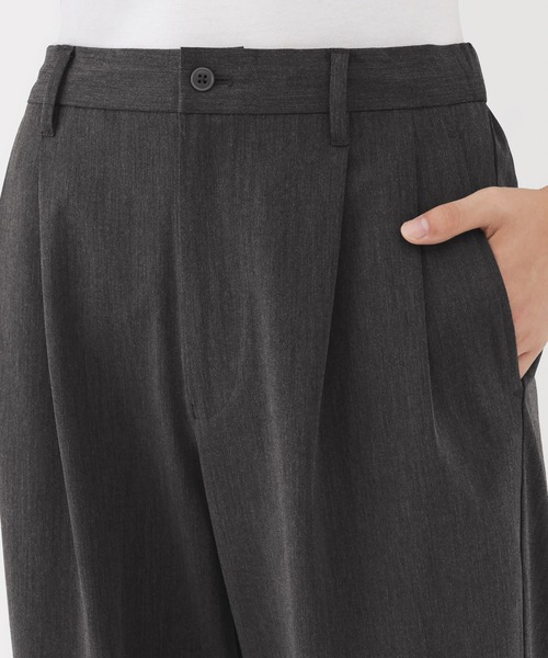 無印良品（MUJI） ワイドパンツ パンツ 紳士 乾きやすいイージータック